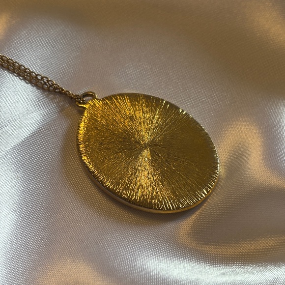 Vintage 1970 Rare Unique Love Is… Gold Tone Pendant Necklace, Kim Grove LA Times - Picture 3 of 8